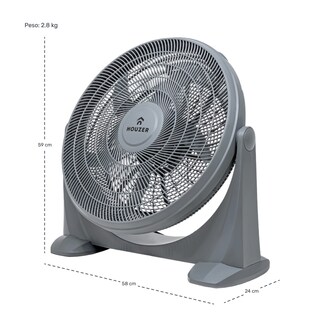 Foto 6 | Foto 6 | Kit de 2 Ventiladores de Piso 23' Houzer 5 Aspas