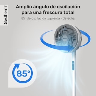 Foto 4 | Foto 4 | Ventilador De Mesa, Circulador De Aire De Cc Bestherm Fjd23-23fr De 9 Pulgadas Con Pantalla Led (2 En 1)