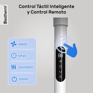Foto 8 | Foto 8 | Ventilador De Mesa, Circulador De Aire De Cc Bestherm Fjd23-23fr De 9 Pulgadas Con Pantalla Led (2 En 1)