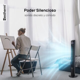 Foto 8 | Foto 8 | Ventilador De Torre Bestherm Fz46-48wrs-led De 46'' Con Pantalla Led Y Control Remoto