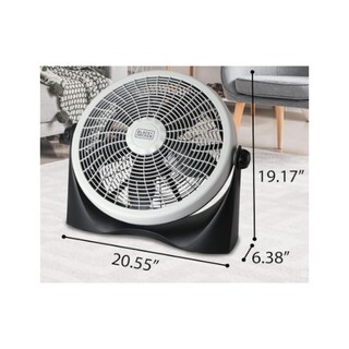 Foto 4 | Foto 4 | Ventilador De Piso 16'' B&d 3 Vel Negro/gris Bff16b