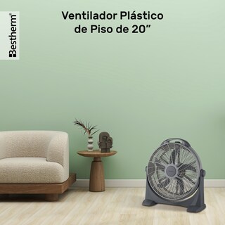 Foto 4 | Foto 4 | Ventilador De Piso Bestherm Rty-5oe De Plástico 20 Pulgadas 127v