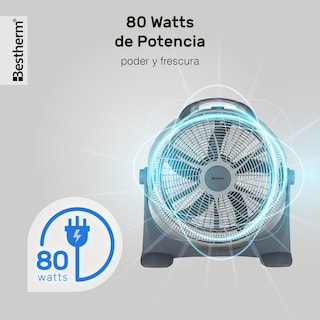 Foto 7 | Foto 7 | Ventilador De Piso Bestherm Rty-5oe De Plástico 20 Pulgadas 127v