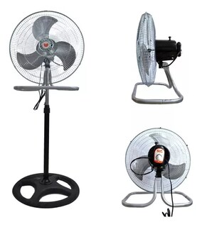 Foto 2 | Foto 2 | Ventilador de Pie 2 en 1 Plateado 3 Aspas 18 Fd-450