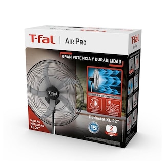 Foto 5 | Foto 5 | Ventilador 55 Cm / 22'' Malla Metálica Pedestal 95w Tefal