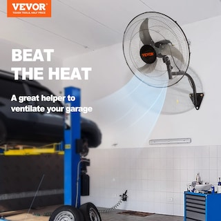 Foto 2 | Foto 2 | Ventilador De Pared Vevor De 20 Pulgadas, Oscilante, 3 Velocidades, 4650 Cfm - Venta Internacional.