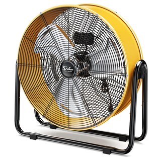 Foto 1 | Foto 1 | Ventilador De Tambor Simple Deluxe De 50 Cm, Metal Pesado, Industrial, Amarillo - Venta Internacional.