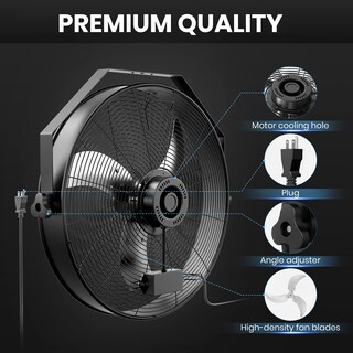 Foto 4 | Foto 4 | Ventilador De Pared Simple Deluxe High Velocity De 20 Pulgadas, Paquete De 2 - Venta Internacional.