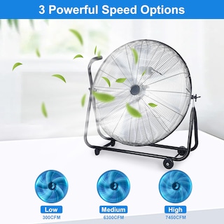 Foto 2 | Foto 2 | Ventilador De Piso Simple Deluxe Dynamic De 30 Pulgadas Con Roll Booster - Venta Internacional.