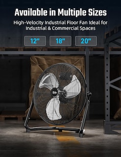 Foto 7 | Foto 7 | Ventilador De Suelo Simple Deluxe, 50 Cm, 3 Velocidades, Alta Velocidad, Negro - Venta Internacional.