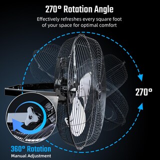 Foto 6 | Foto 6 | Ventilador Industrial De Montaje En Pared Simple Deluxe De 18 Pulgadas De Alta Velocidad - Venta Internacional.