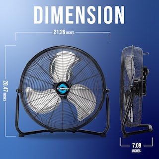 Foto 2 | Foto 2 | Ventilador De Piso Tornado, 18 Pulgadas, Metal De Alta Velocidad, 3 Velocidades, Negro - Venta Internacional.