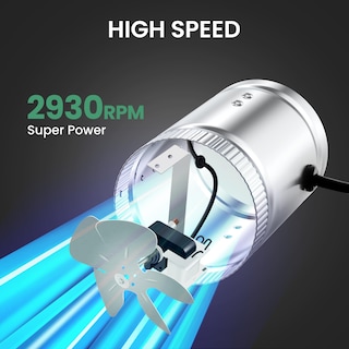 Foto 3 | Foto 3 | Ventilador De Conducto Booster Inline Ipower De 8 Pulgadas Y 420 Cfm Con Cable De Alimentación - Venta Internacional.