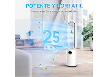 Foto 2 | Foto 2 | Ventilador De Piso Xtellar Sin Aspas, Eléctrico, Elegante Y Potente, 50w