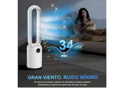 Foto 3 | Foto 3 | Ventilador De Piso Xtellar Sin Aspas, Eléctrico, Elegante Y Potente, 50w