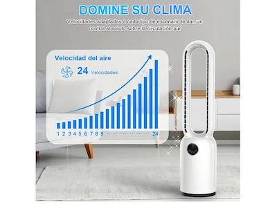 Foto 4 | Foto 4 | Ventilador De Piso Xtellar Sin Aspas, Eléctrico, Elegante Y Potente, 50w