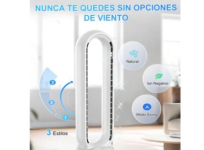 Foto 5 | Foto 5 | Ventilador De Piso Xtellar Sin Aspas, Eléctrico, Elegante Y Potente, 50w