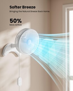 Foto 3 | Foto 3 | Ventilador De Pared Koonie De 8 Pulgadas Con Temporizador De 3 Velocidades Color Blanco - Venta Internacional.