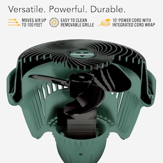 Foto 3 | Foto 3 | Ventilador De Suelo Vornado 293 Large Heavy Duty Shop De 3 Velocidades  Color Verde - Venta Internacional.