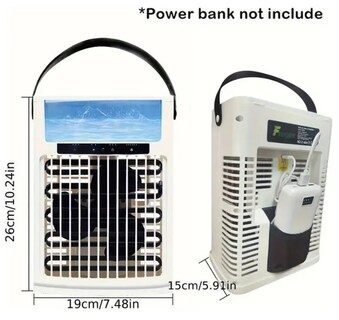 Foto 2 | Foto 2 | Xtellar Ventilador Portátil Usb Recargable Liviano Y Compacto Con Función De Humidificación E Iluminación Led
