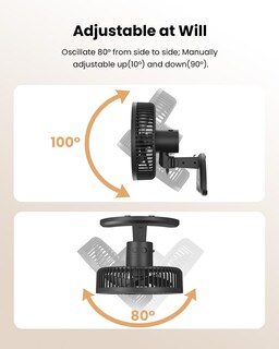 Foto 5 | Foto 5 | Ventilador De Pared Koonie De 20 Cm Con Temporizador Y Mando A Distancia - Venta Internacional.