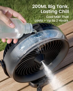 Foto 6 | Foto 6 | Ventilador Nebulizador Koonie Batería De 10000 Mah 8 Pulgadas Con Tanque De 200 Ml 48 H - Venta Internacional.