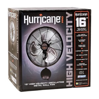 Foto 6 | Foto 6 | Ventilador De Pared Hurricane Pro High Velocity De 16 Pulgadas Negro - Venta Internacional.