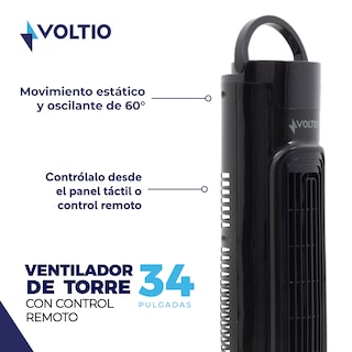 Foto 2 | Foto 2 | Ventilador de Torre 34 Pulgadas Voltio con Control Remoto