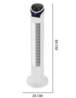 Foto 4 | Foto 4 | Ventilador WiFI de Torre Inteligente Smart Digital 33\" Blue Fan