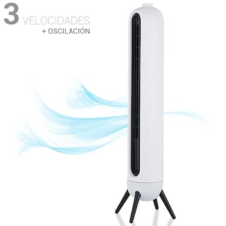 Foto 1 | Foto 1 | Ventilador De Torre Giratorio Silencioso Con Velocidades Blanco