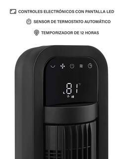 Foto 4 | Foto 4 | Ventilador de Torre 4 Velocidades con Pantalla de Temperatura Led Omnibreeze
