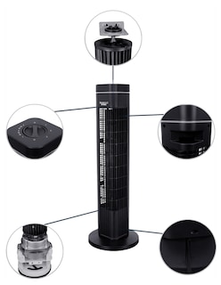 Foto 4 | Foto 4 | Ventilador De Torre Etf-302 O43 Roosevelt Outdoors Negro