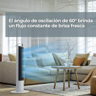 Foto 3 | Foto 3 | Aspen Ventilador De Torre 40'' Oscilante Con 3 Velocidades Y Luz Led - A40