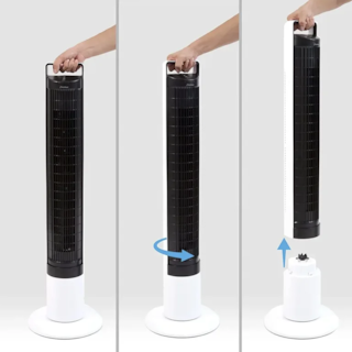 Foto 4 | Foto 4 | Aspen Ventilador De Torre 40'' Oscilante Con 3 Velocidades Y Luz Led - A40