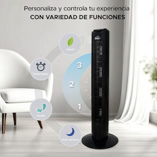 Foto 2 | Foto 2 | Ventilador De Torre 32'' Sky Care Color Negro Oscilante Silencioso Y Potente