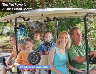 Foto 6 | Foto 6 | Ventilador para Carrito De Golf Grandfast Recargable 20 Horas 3 Velocidades 360° - Venta Internacional
