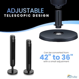 Foto 2 | Foto 2 | Ventilador De Torre Senville 42 Oscilante Con Mando A Distancia Negro - Venta Internacional.