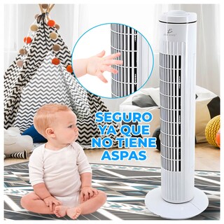 Foto 5 | Foto 5 | Ventilador De Torre De 29'' Con 3 Velocidades Y Giro De 90 Grados Color Blanco