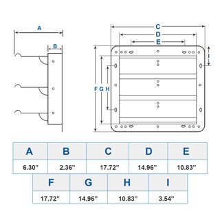 Foto 2 | Foto 2 | Shutter Louver Vent Ipower De Aluminio Cuadrado De 14 Pulgadas, Paquete De 2 Unidades - Venta Internacional.