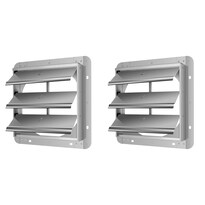 Shutter Louver Vent Ipower De Aluminio Cuadrado De 18 Pulgadas, Paquete De 2 Unidades - Venta Internacional.
