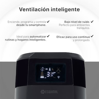 Foto 4 | Foto 4 | Ventilador de Torre 85 cm Ionizador Esquimal Wifi Inteligente Silencioso Oscilante 80° Temporizador 12 Hrs