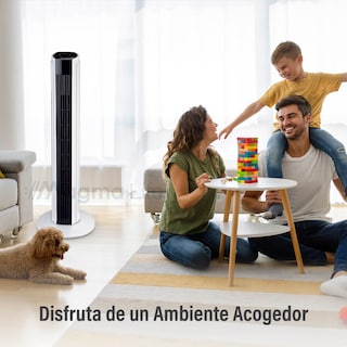 Foto 6 | Foto 6 | Magma Life Ventilador De Torre 83 Cm, 3 Velocidades, Oscilación 75°, Silencioso, Temporizador 7.5 H, Panel De Control