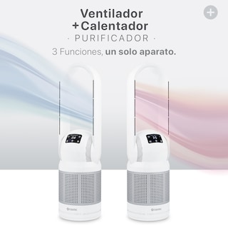 Foto 2 | Foto 2 | Ventilador Calentador Purificador 3 En 1 Esquimal, Sin Aspas, Silencioso, Mediano, Plateado - Blanco