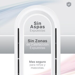 Foto 4 | Foto 4 | Ventilador Calentador Purificador 3 En 1 Esquimal, Sin Aspas, Silencioso, Chico, Gris - Blanco