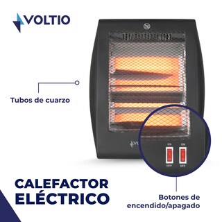 Foto 2 | Foto 2 | Calefactor Calentador Eléctrico de Cuarzo 2 Niveles 800W