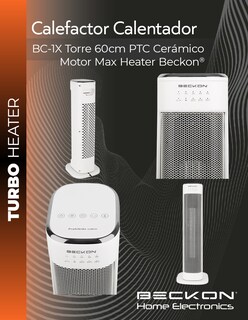 Foto 5 | Foto 5 | Calefactor Calentador Eléctrico Cerámico Ptc 60cm 750w / 1500w Beckon