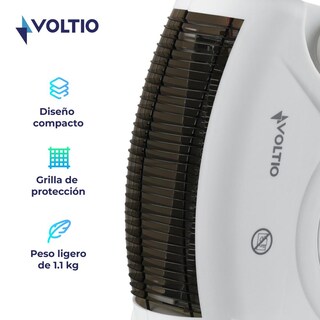 Foto 4 | Foto 4 | Calefactor Eléctrico Voltio 1500w Portátil 2 Piezas