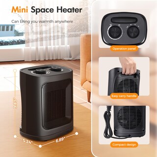Foto 5 | Foto 5 | Calentador Eléctrico De Cerámica Kismile De 1500 W Para Uso En Interiores - Venta Internacional.