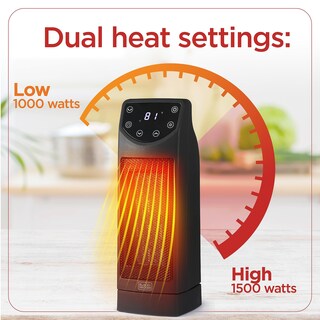 Foto 5 | Foto 5 | Calentador Portátil Black+decker Oscilante De 1500 W Con Mando A Distancia - Venta Internacional.