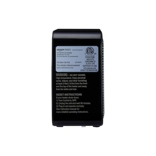 Foto 4 | Foto 4 | Calentador Cerámico Amazon Basics Mini De 500 W, Negro, 0,6 Kg - Venta Internacional.